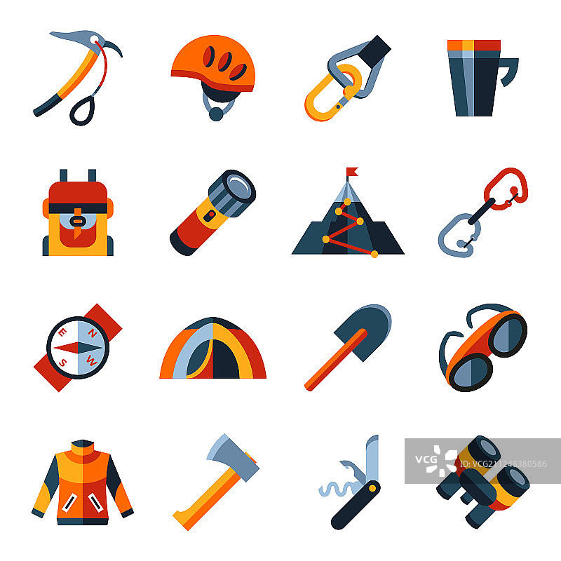 数字登山技术图标图片素材