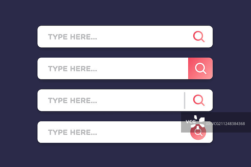 彩色渐变简约风格搜索图片素材