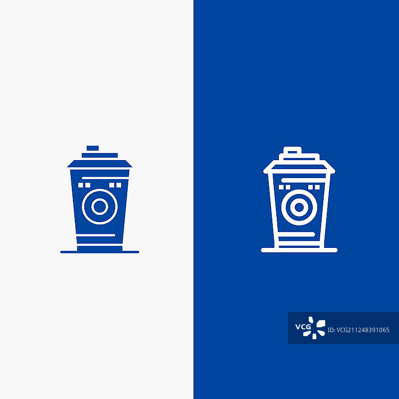 星巴克黑咖啡杯线条字形图片素材