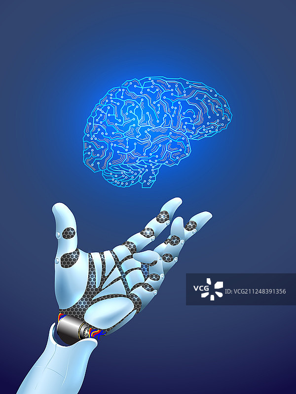 机械臂与人工智能图片素材