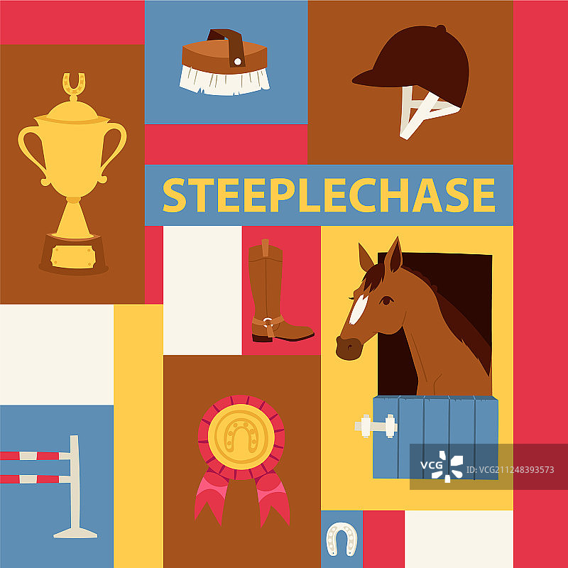 幽默障碍赛马banner图片素材