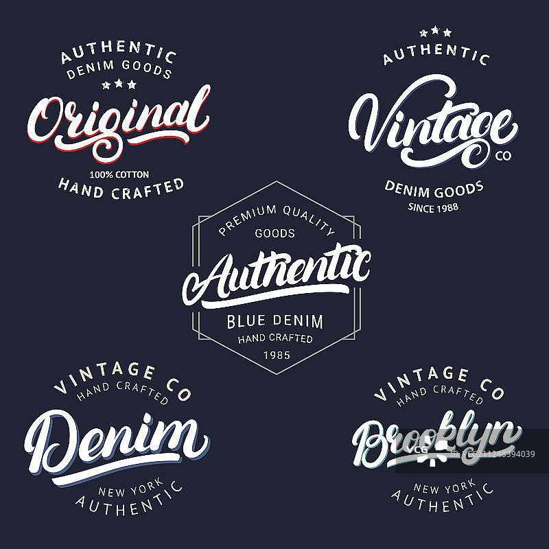 复古布鲁克林牛仔原版合集图片素材