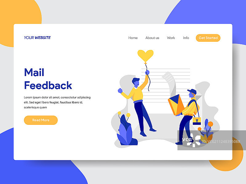 邮件反馈概念图片素材
