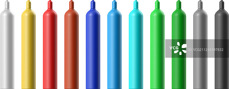 白色背景上的燃气罐图片素材