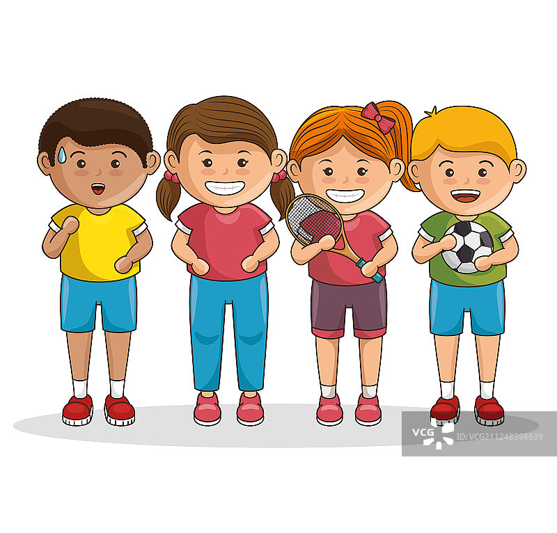 一小群运动员图片素材