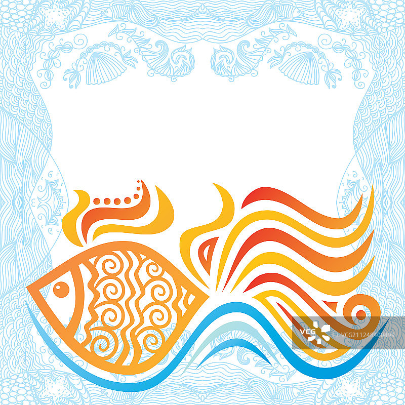 美丽的金色鱼图片素材