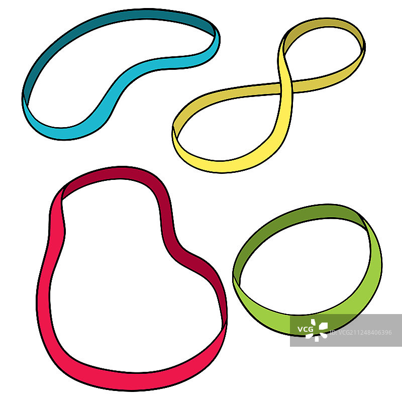 一组橡皮筋图片素材