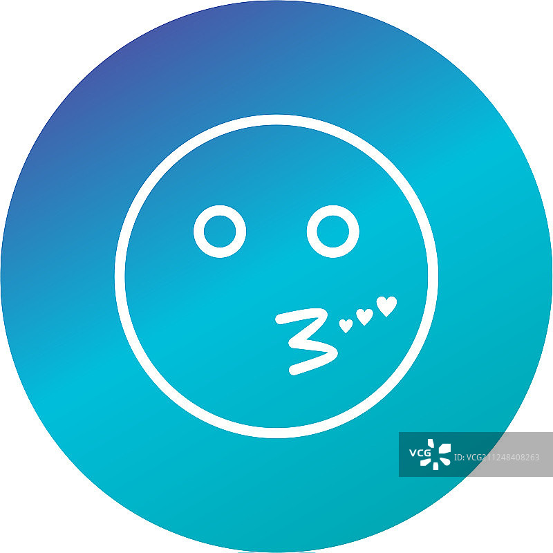 亲吻表情符号图标图片素材