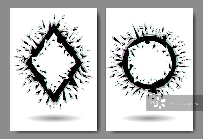 故障碎片效果图片素材