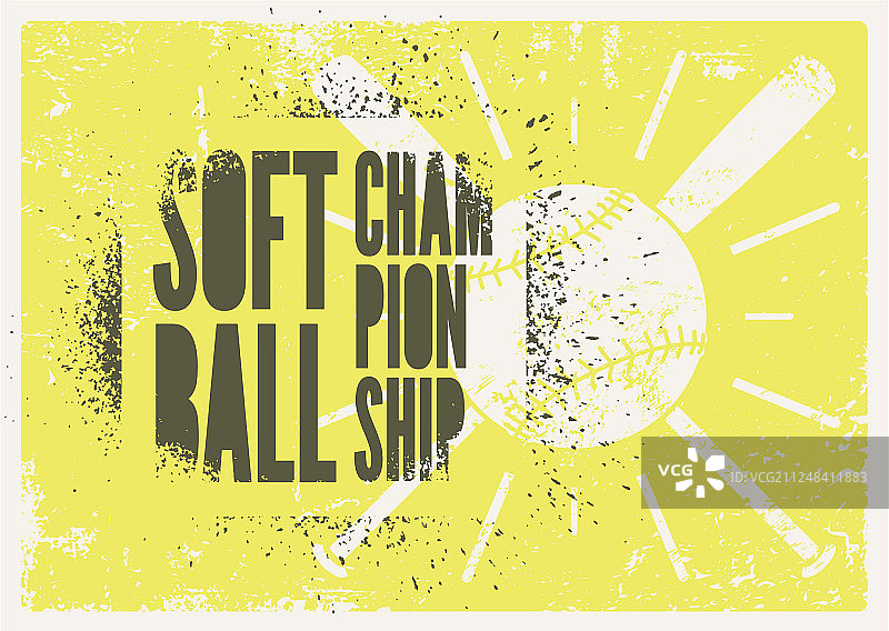 复古棒球锦标赛海报图片素材