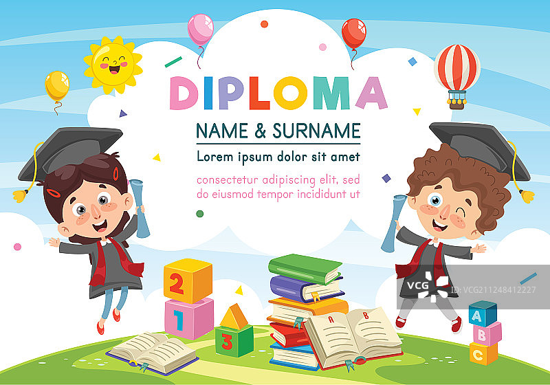 毕业证书设计图片素材