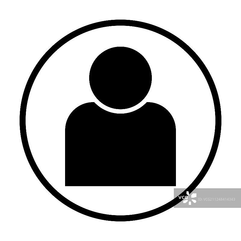 圆形人物图标图片素材