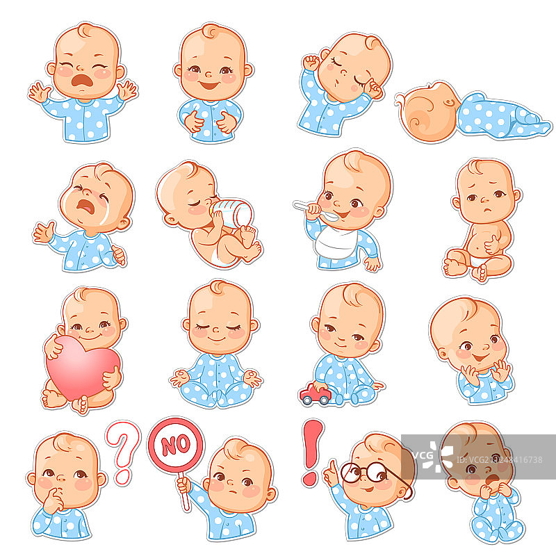 婴儿贴纸素材图片素材