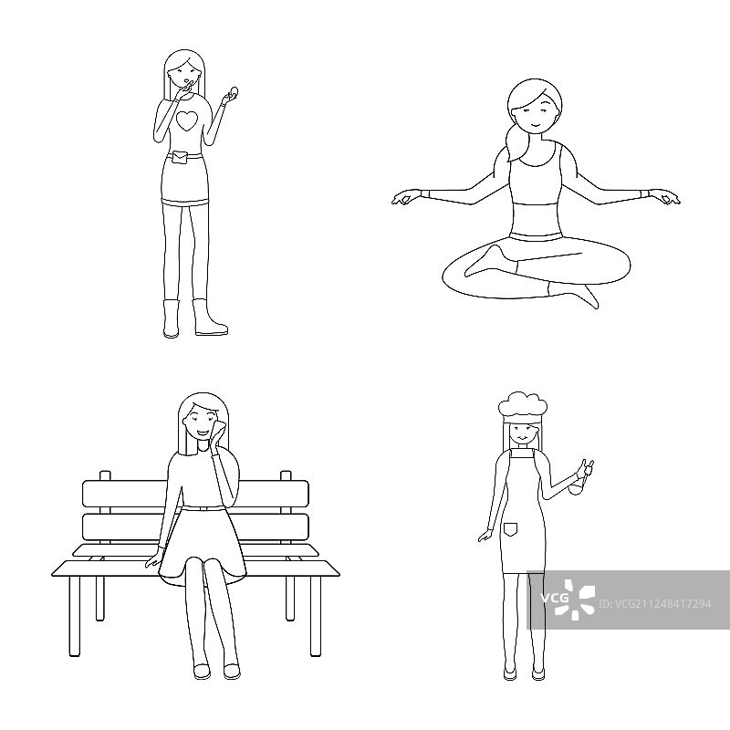 姿势情绪图标图片素材