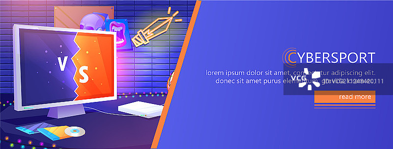 电竞banner工作场所网络运动员玩家图片素材