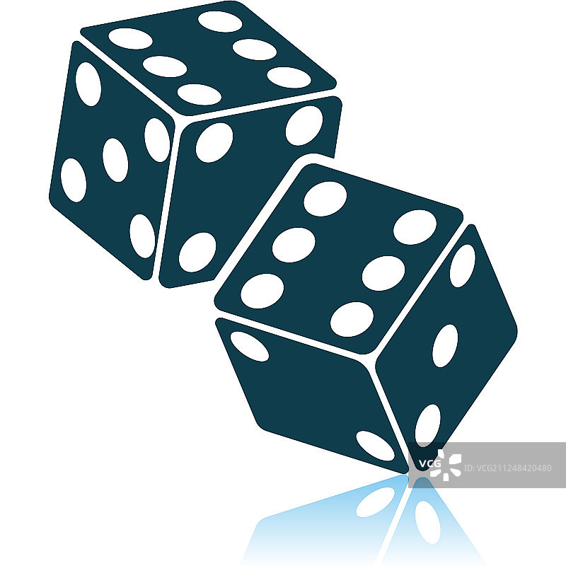 掷骰子游戏图标图片素材