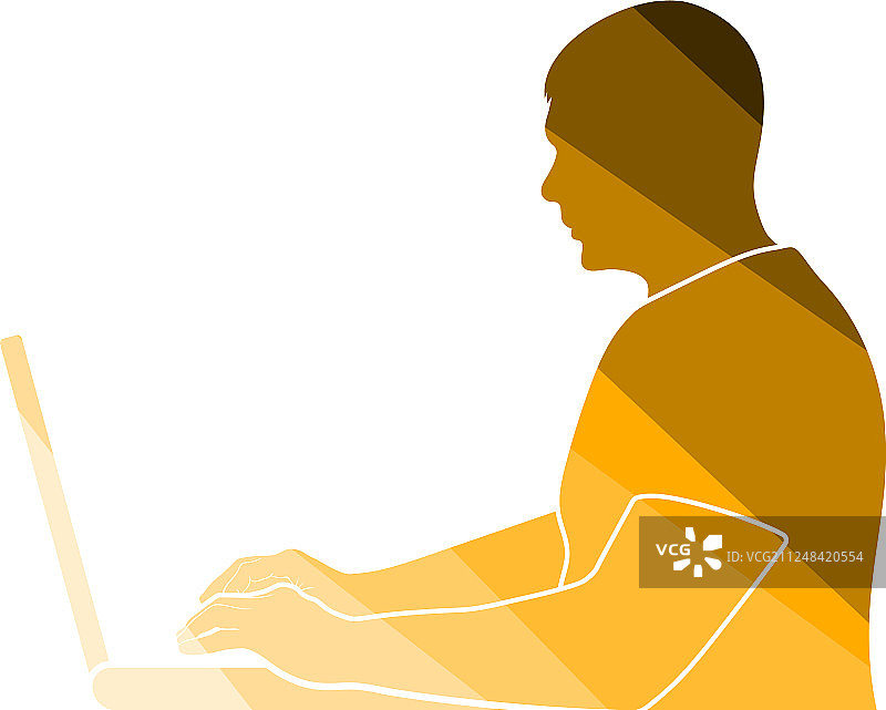 工作中作者的图标图片素材