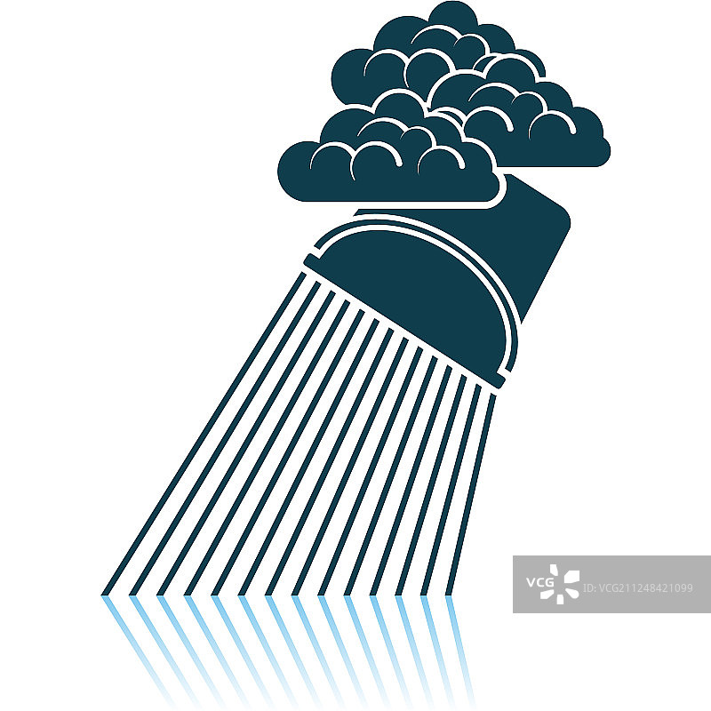 水桶倾倒般的降雨图标图片素材