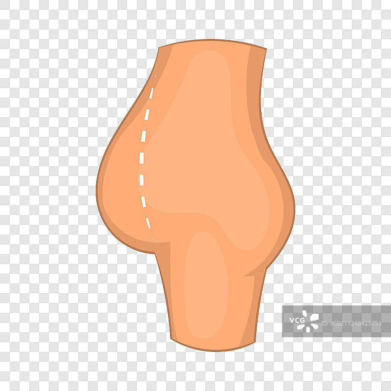 腹部外科矫正卡通风格图标图片素材