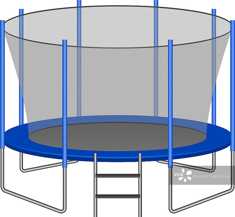逼真的蹦床图标图片素材