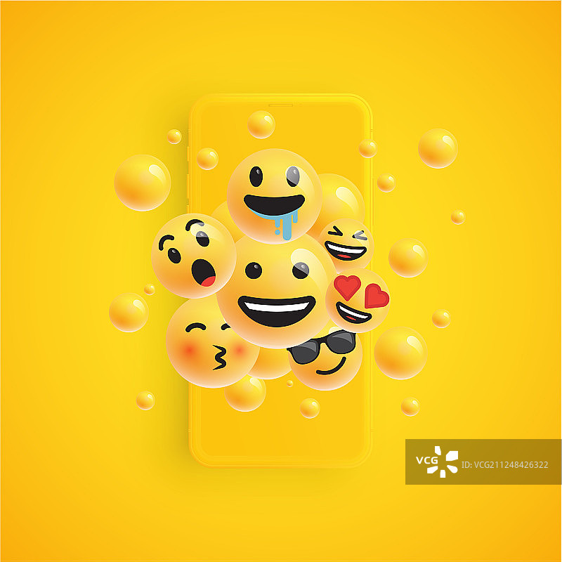 3D哑光表情符号图片素材