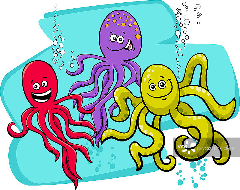 章鱼卡通形象图片素材