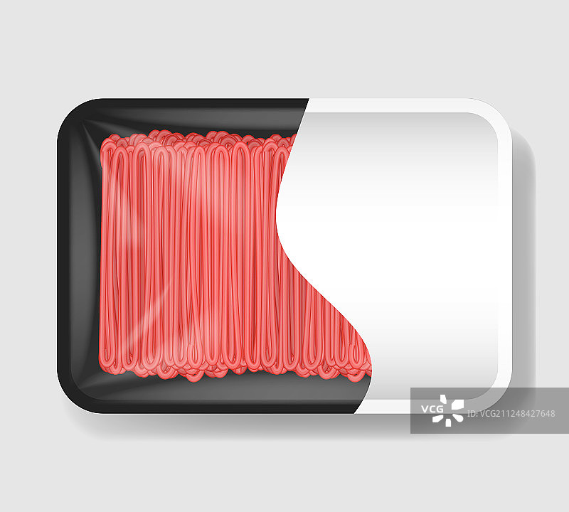 塑料盒装肉馅图片素材