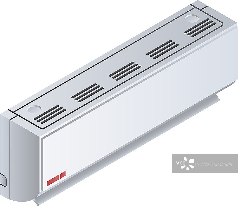 旧空调图标2.5D风格图片素材
