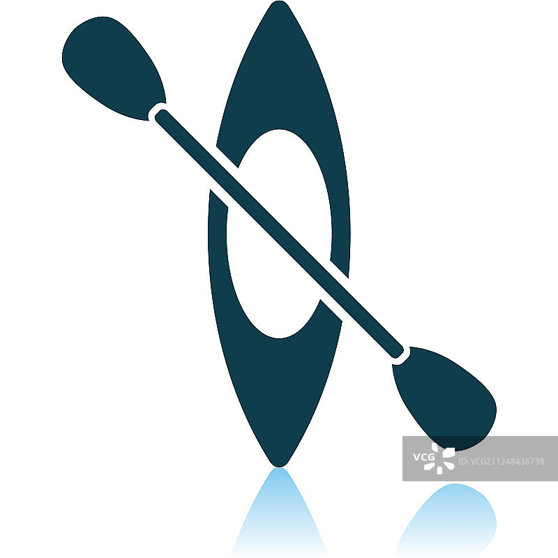 皮划艇和桨图标图片素材