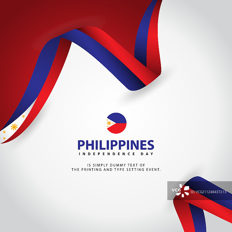 菲律宾独立日模板设计图片素材