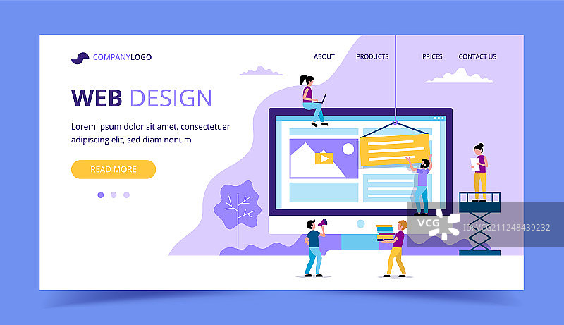 网页设计着陆页图片素材