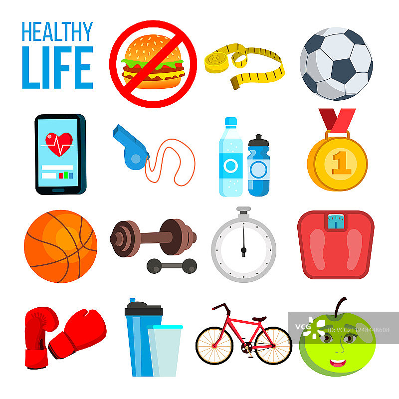 运动营养概念维生素矿物质图片素材