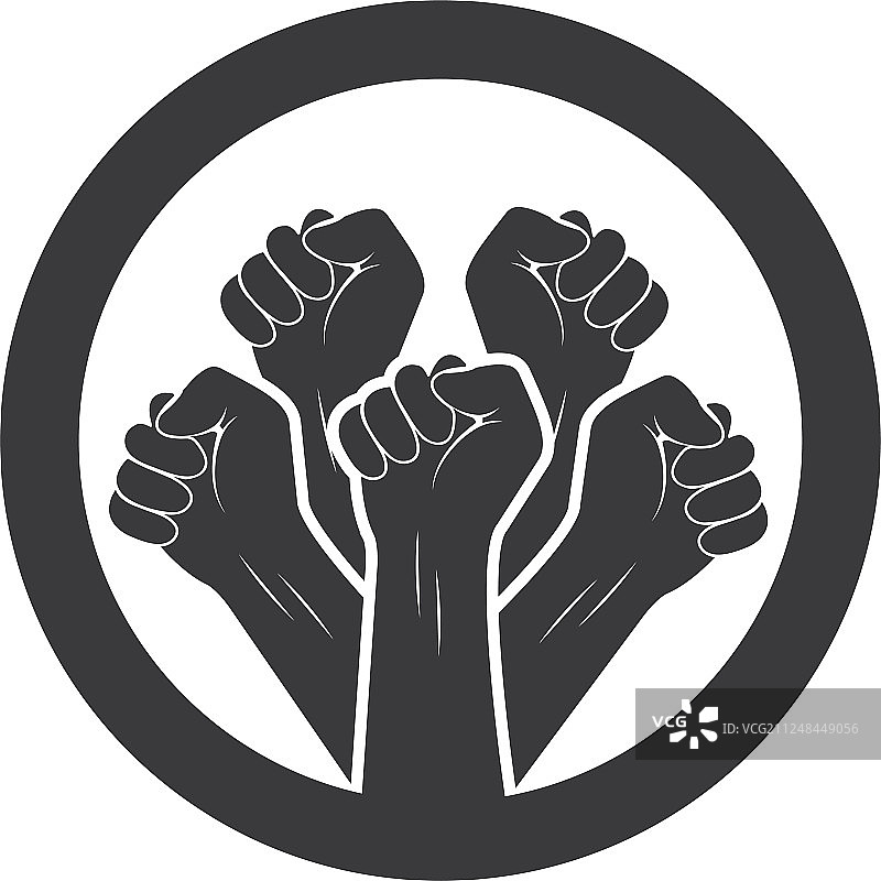 成功团结的双手图标标志图片素材
