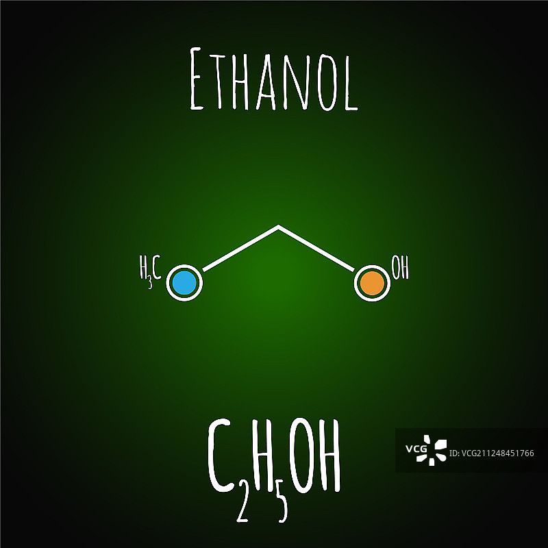 乙醇酒精分子骨架式图片素材