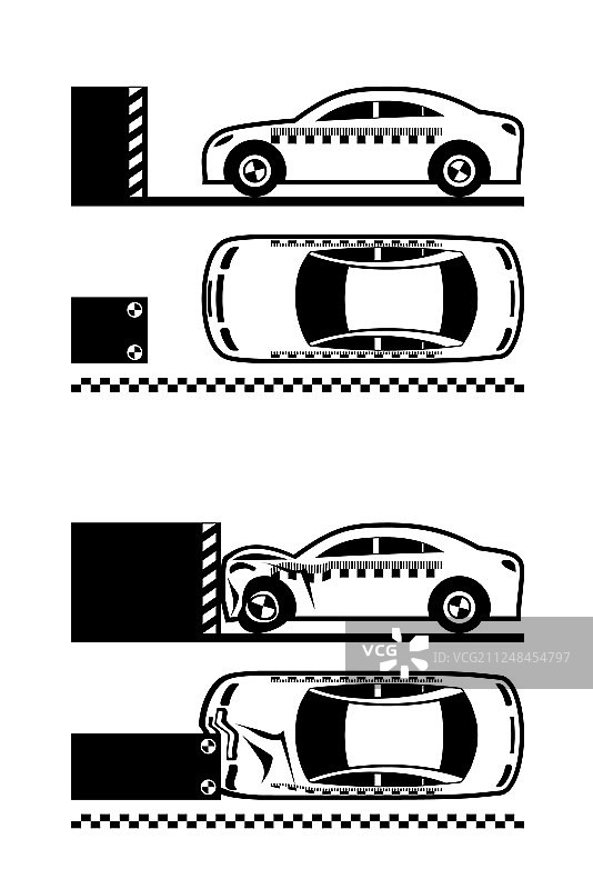 车辆碰撞测试图片素材