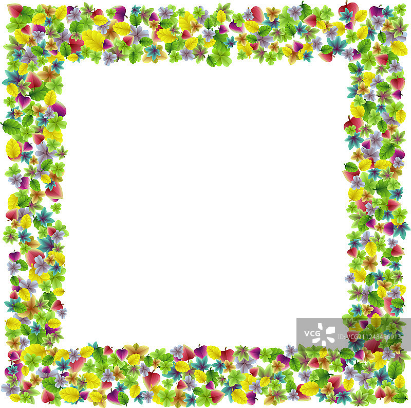 彩色植物园新鲜树叶背景图片素材