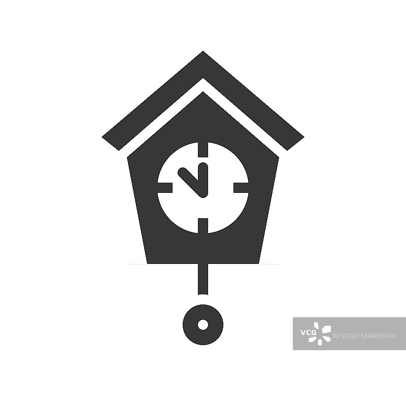 圣诞节房屋时钟倒计时图标图片素材