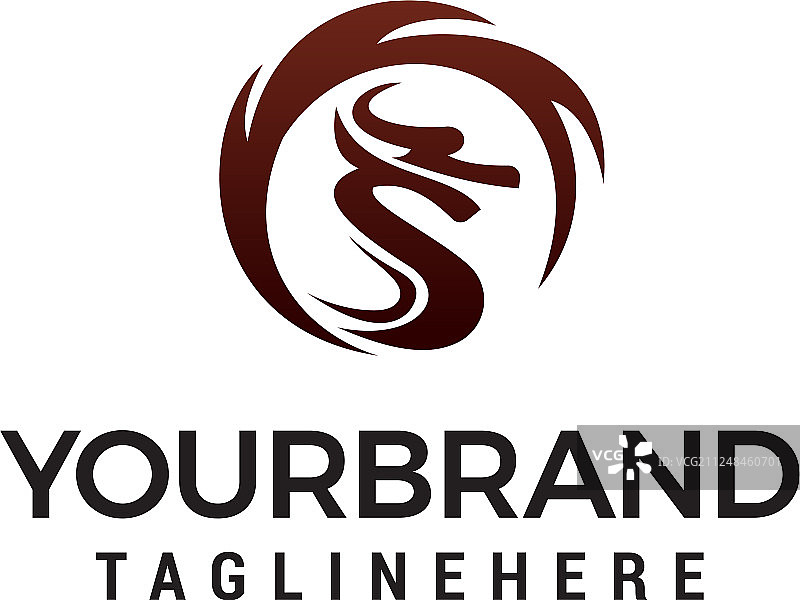 龙Logo模板设计理念图片素材