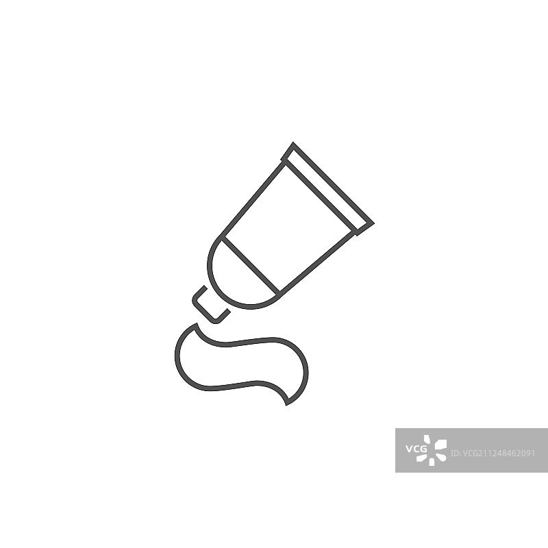 牙膏管线条图标图片素材