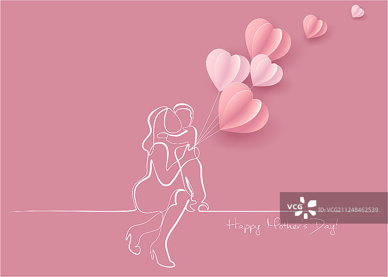 女子手拿气球图片素材