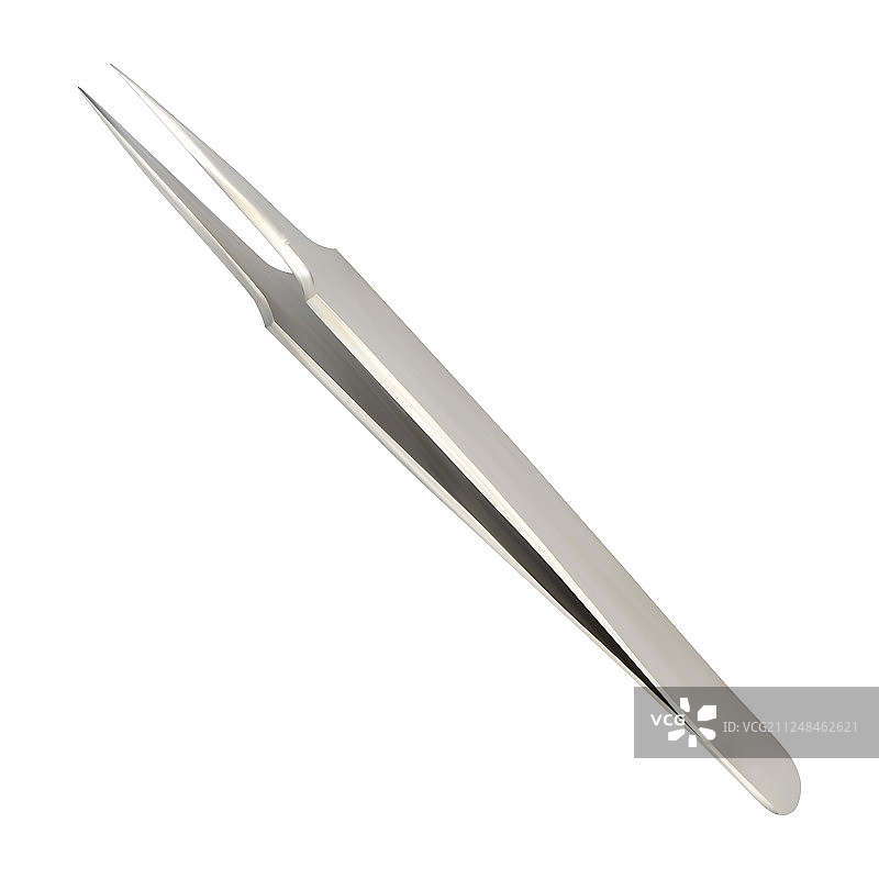 金属医用直镊子图片素材