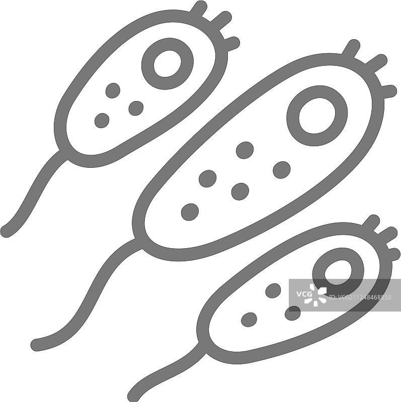 益生菌线条图标图片素材