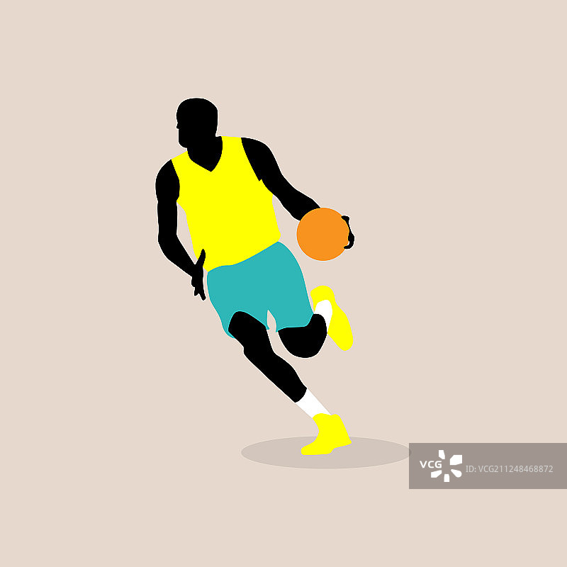 时尚篮球运动员图片素材