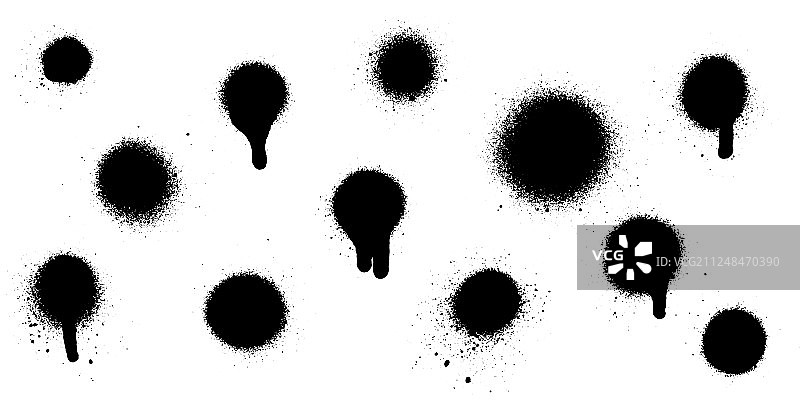 各种喷绘涂鸦装饰飞溅图片素材
