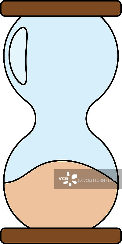 抽象的旧沙漏图片素材