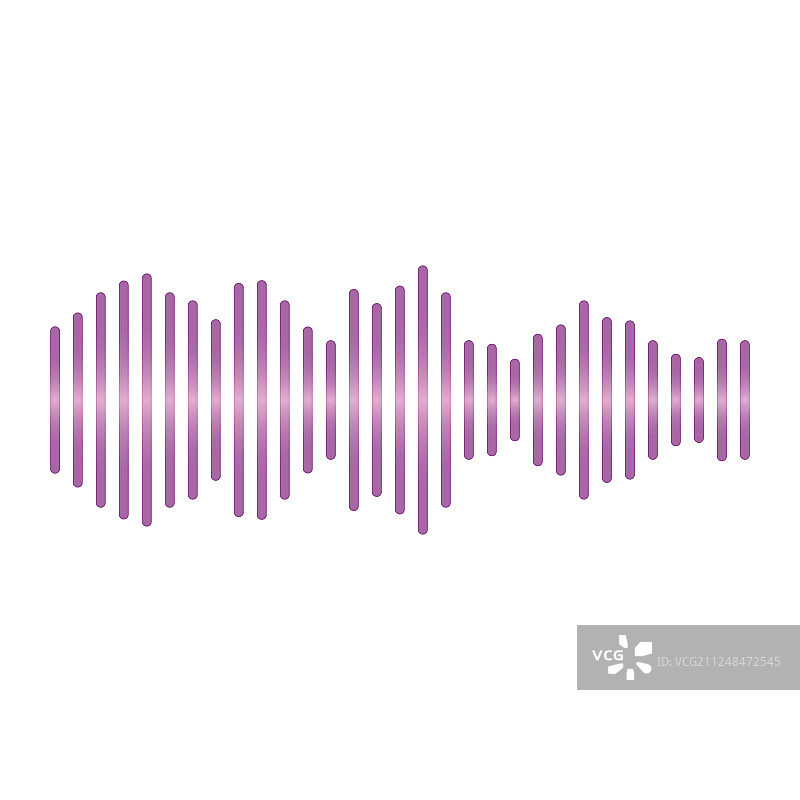 声波图标扁平化设计图片素材