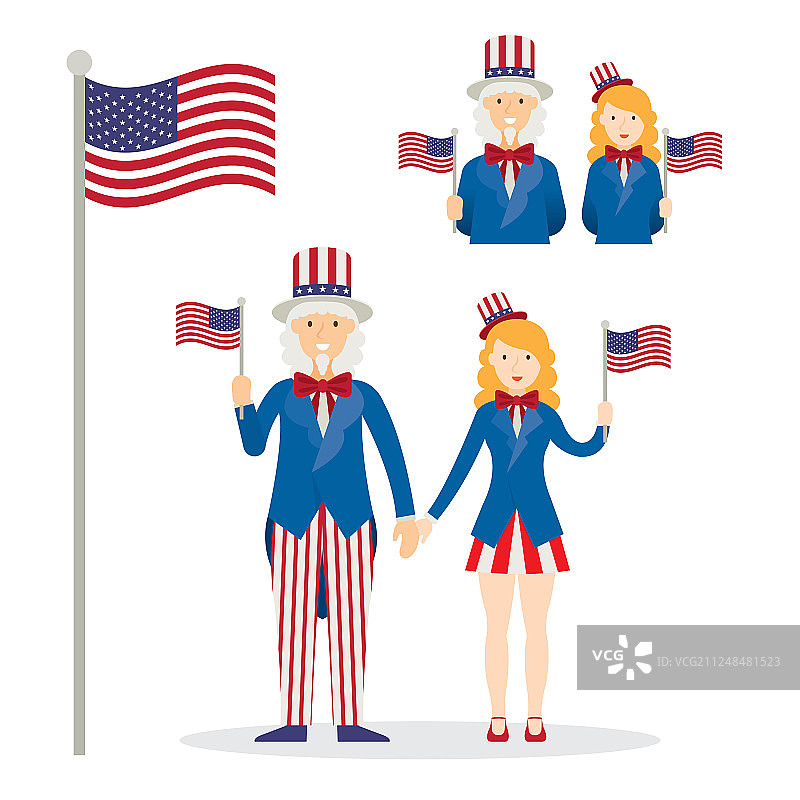 山姆大叔形象图片素材