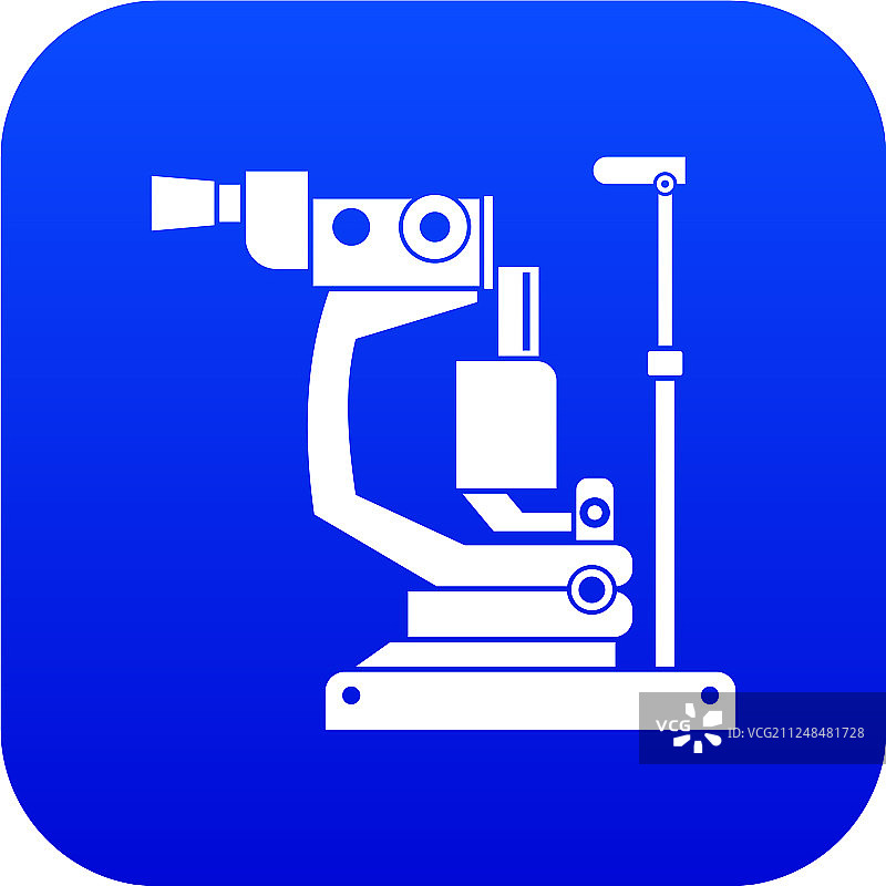 综合验光仪图标数字蓝色图片素材