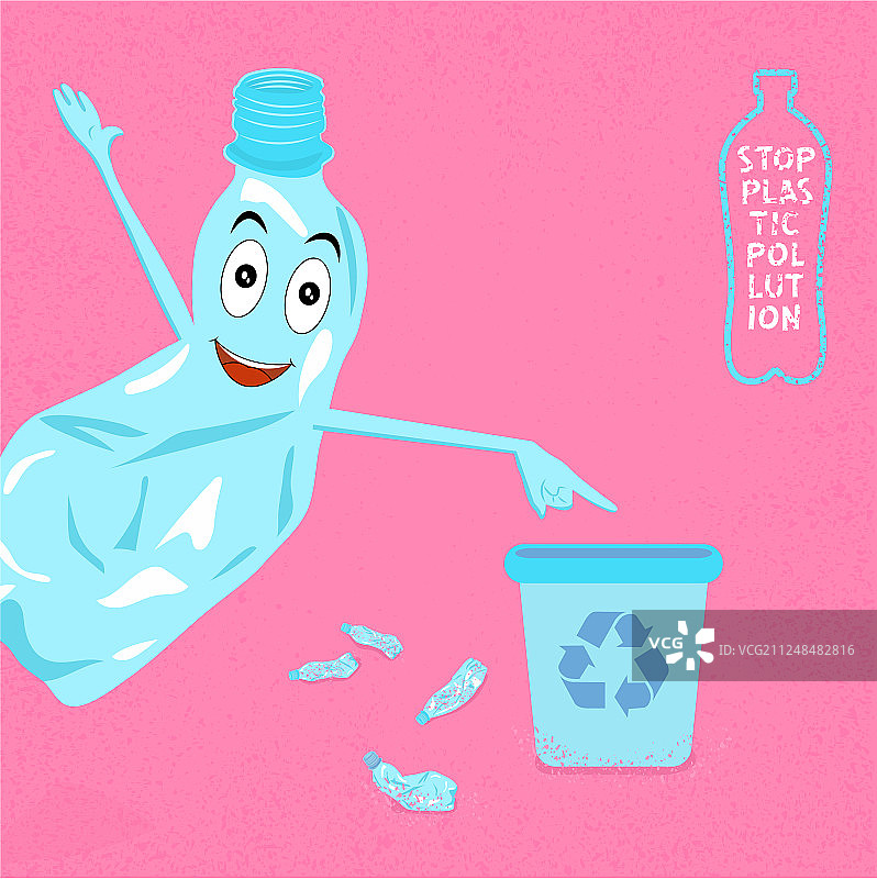 停止塑料污染行动图片素材