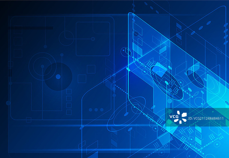 抽象未来数字科技图片素材